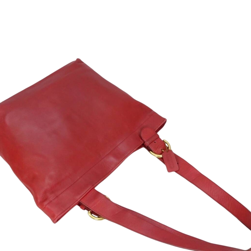 Coach Lafayette Tote Bag In Red Glove-tanned Leather - Picture 6 of 16